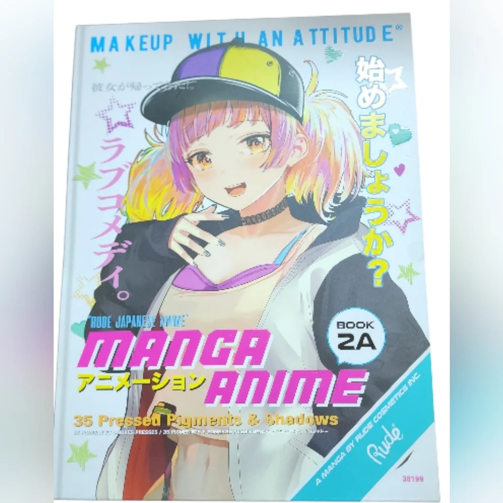 RUDE Manga Anime Eyeshadow Palette - Bold Multicolor 35 Colors